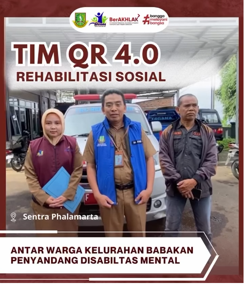 TIM QR 4.0 REHABILITASI SOSIAL ANTAR WARGA KELURAHAN BABAKAN PENYANDANG DISABILITAS MENTAL